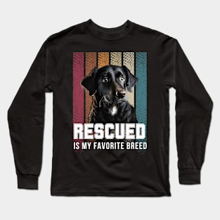 Rescue is my favorite breed Long Sleeve T-Shirt